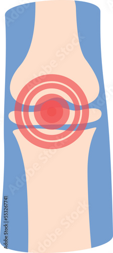 Knee pain icon cartoon vector. Patient clinic. Hospital disease