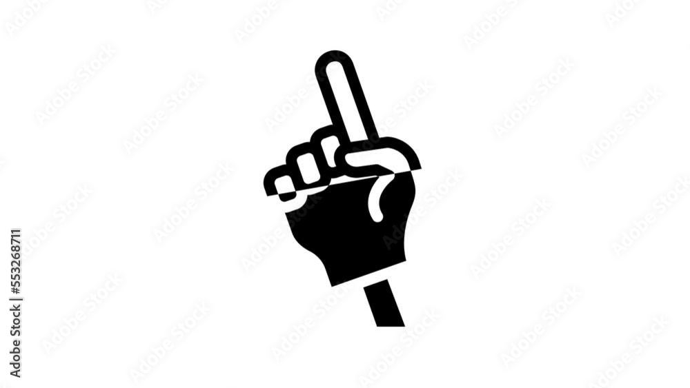 hand fan accessory line icon animation hand fan accessory line icon animation