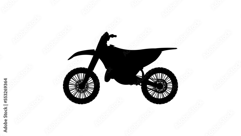 Fototapeta premium Motocross Motorcycle silhouette