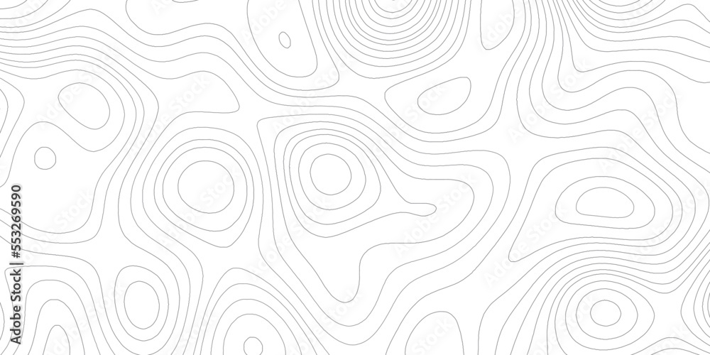 The stylized height of the topographic map in contour, lines. The concept of a conditional geography scheme and the terrain path. Design materials. Print image, Abstract bacground. Vector