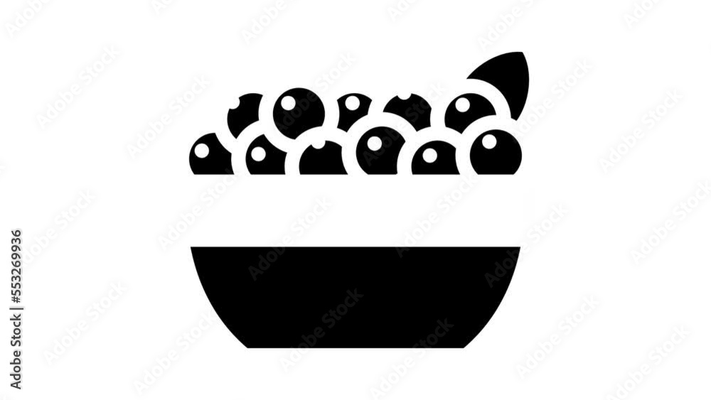acai berries glyph icon animation acai berries glyph icon animation