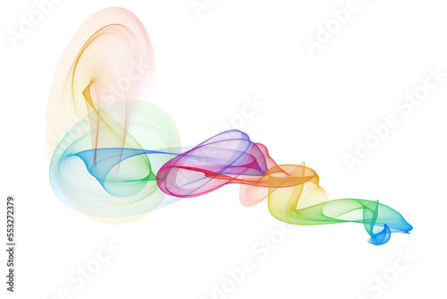 Abstract colorful wave flowing isolated background design