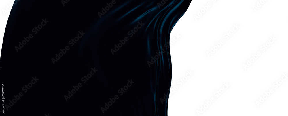 blue wave abstract background 3d rendering flat design style