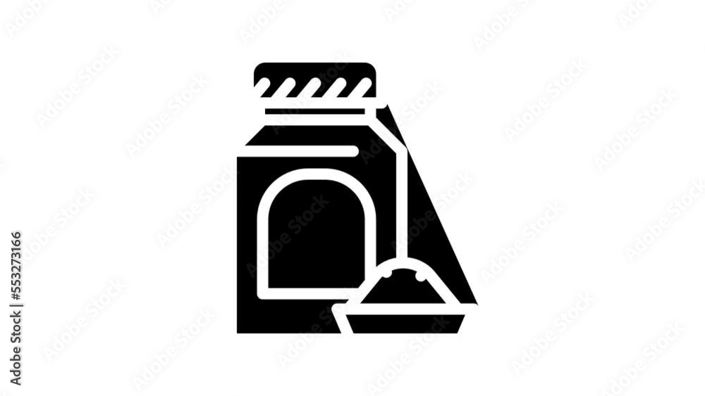 red cabbage juice powder line icon animation red cabbage juice powder line icon animation