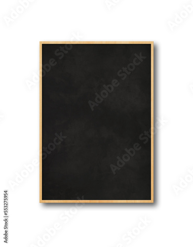 Traditional black board isolated on a white background
