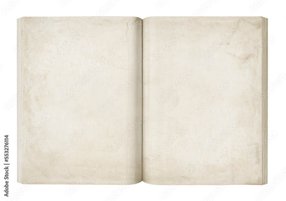 Old stained open book Old stained open book
