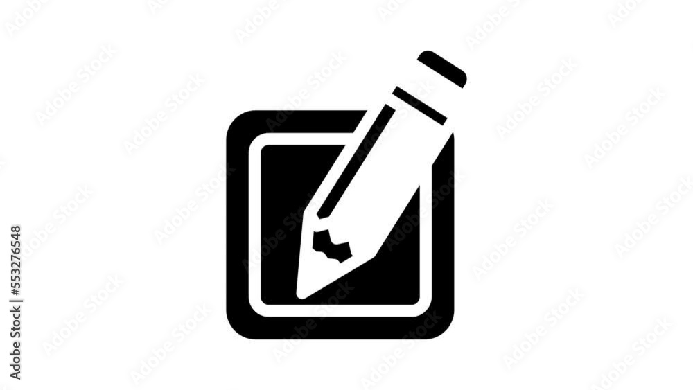 edit file glyph icon animation edit file glyph icon animation