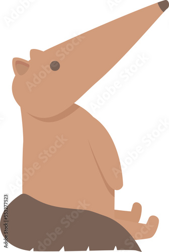 Wild anteater icon cartoon vector. Giant animal. Funny mammal photo