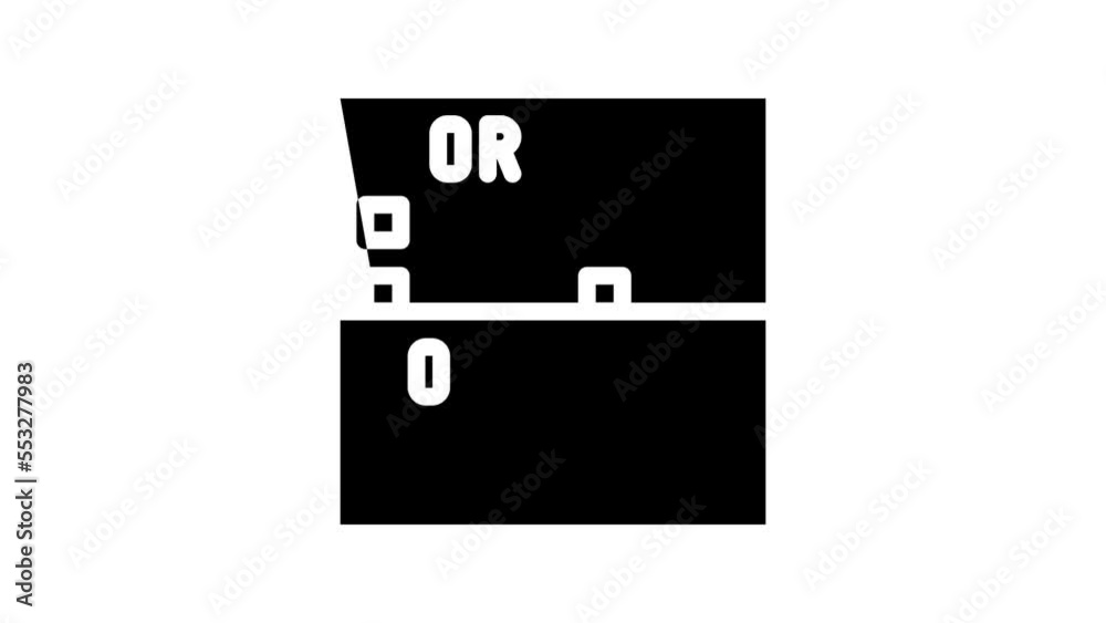 to-do lists with clear separation of work and life tasks line icon animation to-do lists with clear separation of work and life tasks line icon animation