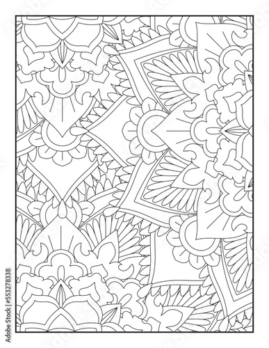 Floral Mandala Coloring Page  Flower Mandala Coloring Page for Adults  mandala flower coloring pages.