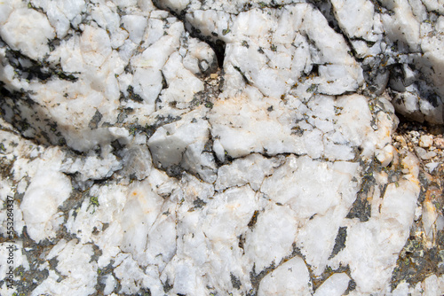 texture and background of white stones with veins