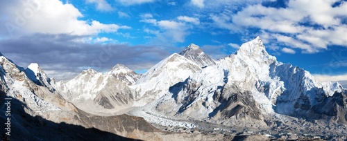 Mount Everest, himalaya, evening panoramic view