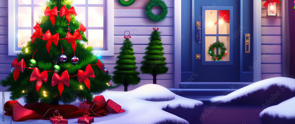 christmas tree with gifts christmas tree with gifts