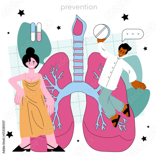 Pulmonologist. Pulmonary system examination, diagnosis and medical
