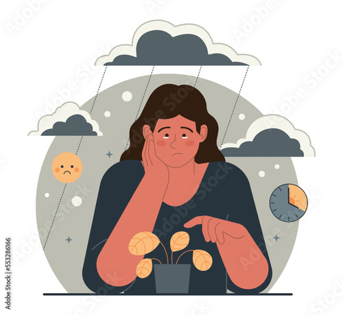 Seasonal affective disorder. Lack of sunshine and short daylight