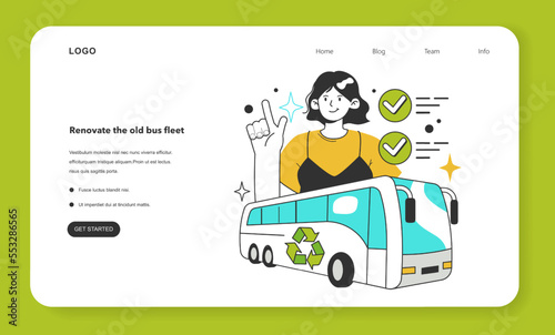 Renovate the old bus fleet for energy efficiency in the city. Municipal