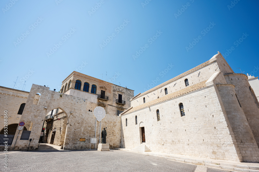 Monument of Saint Nicholas in Bari, Puglia, South Italy.