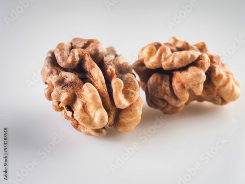 walnut kernels shelled close up