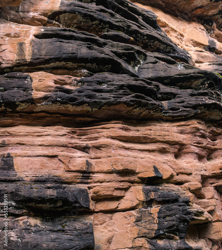 background or texture of sandstone of ocher colors