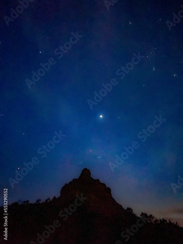 Arizona Views from Sedona's Bell Rock at Night, Night Hike with Stars