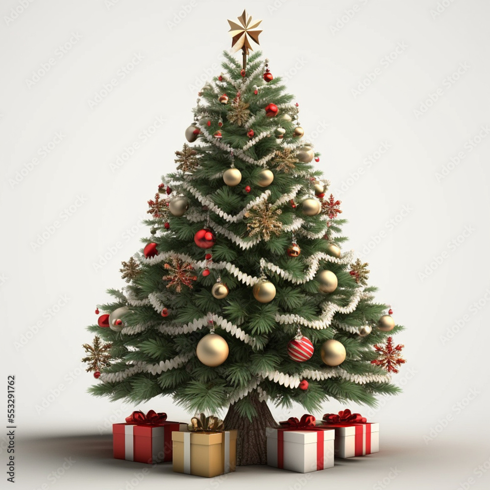christmas tree with gifts christmas tree with gifts