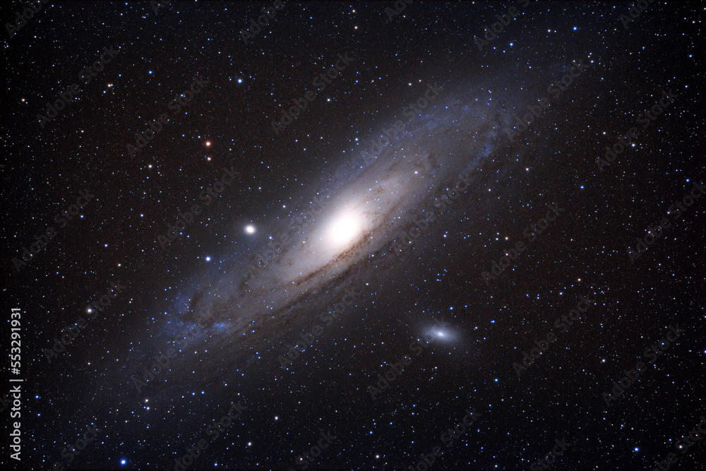 Wielka galaktyka w Andromedzie M31 - obrazy, fototapety, plakaty 
