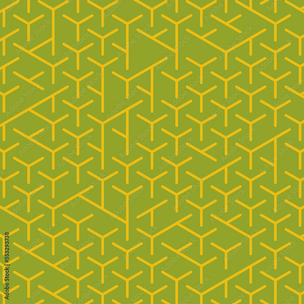 Hexagonal Maze pattern abstract illustration Hexagonal Maze pattern abstract illustration