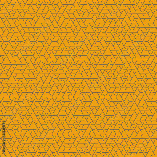  Hexagonal Maze pattern abstract illustration