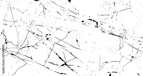 Scratched and Cracked Grunge Urban Background Texture Vector. Dust Overlay Distress Grainy Grungy Effect. Distressed Backdrop Vector Illustration. Isolated Black on White Background. EPS 10.