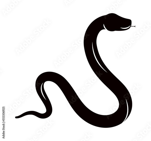 snake silhouette icon