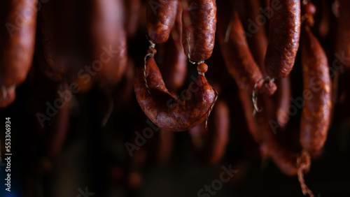 Foto smoked sausages