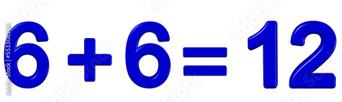 6+6=12