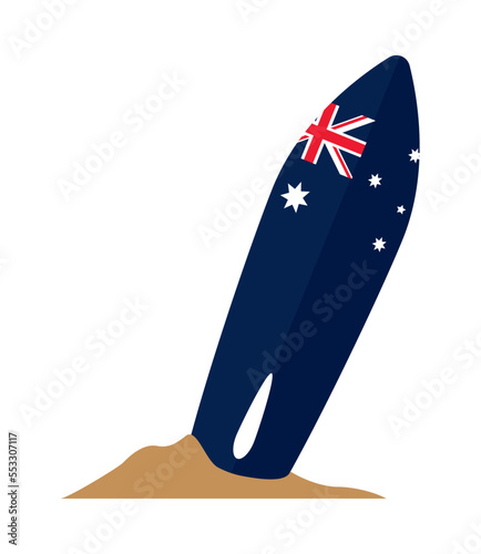 australia flag surfboard