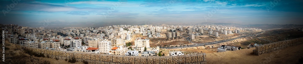 Amman panorama - Jordan street- almansoor town - عمان - مطل شارع الاردن - حي المنصور