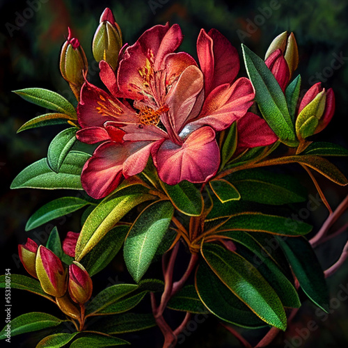 Obraz na płótnie Indian Azalea - Azalia - Generative AI