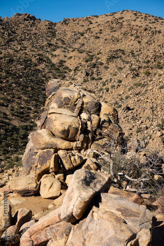 Rock Formations along a Desert Mountain Trail