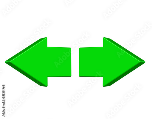 3d green arrow