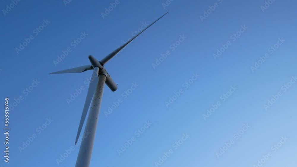 wind turbine on sky background wind turbine on sky background