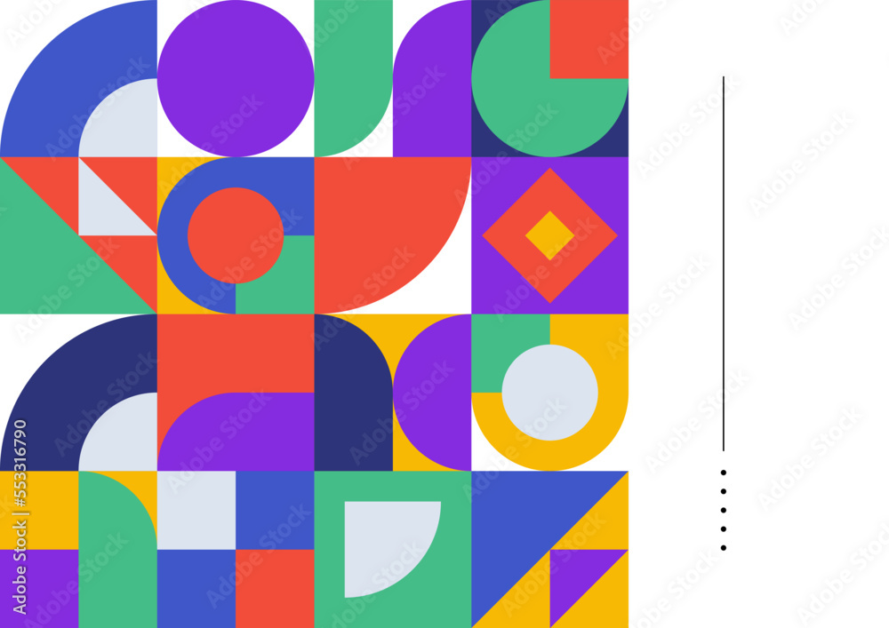 Abstract geometric pattern background design in retro style. Vector illustration. Abstract geometric pattern background design in retro style. Vector illustration.