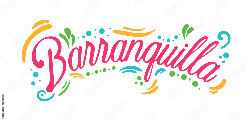 Barranquilla carnaval banner. Latin American traditions and culture. Greeting and invitation postcard, poster or banner for website. Holiday, festival and masquerade. Cartoon flat vector illustration