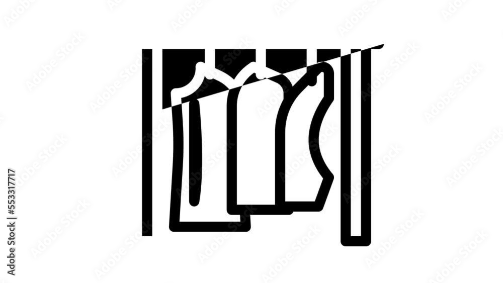 patterns fabric production line icon animation patterns fabric production line icon animation