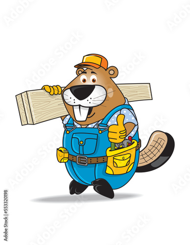 Castor carpintero, constructor