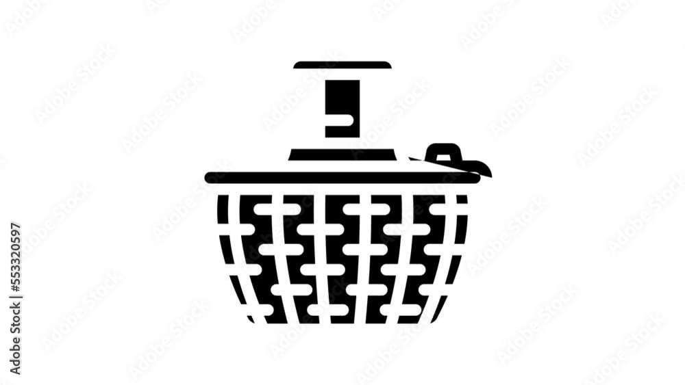 leaf washer line icon animation leaf washer line icon animation