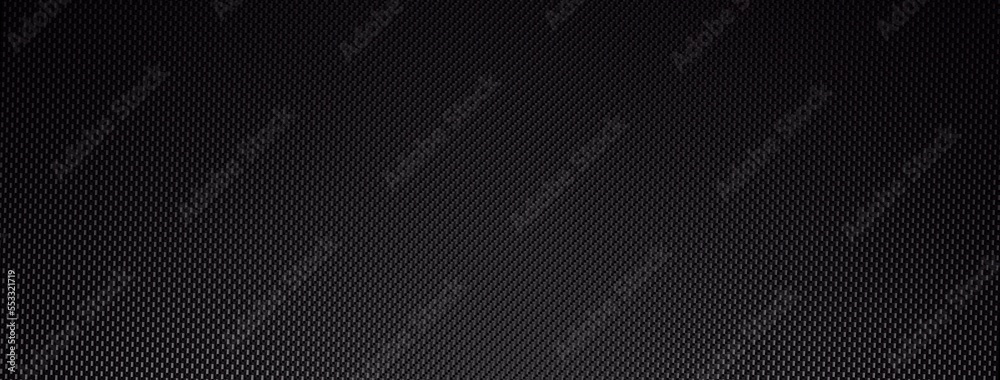 procedural vintage deep black and new metallic carbon pattern fabric background.