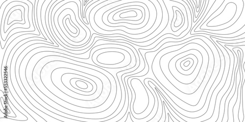 Topographic map sketch. Hand drawn landscape contour of relief. Graphic terrain on white background. Vector outline illustration.