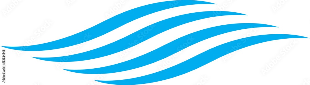Water wave icon isolated on white background. Modern flat water wave icon for web site, ocean design template and logo. Creative abstract concept, vector illustration Water wave icon isolated on white background. Modern flat water wave icon for web site, ocean design template and logo. Creative abstract concept, vector illustration