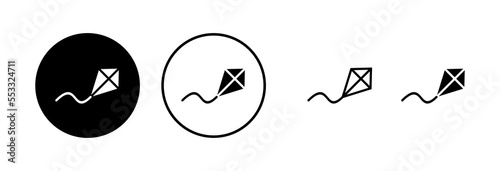 Kite icon vector illustration. kite sign and symbol