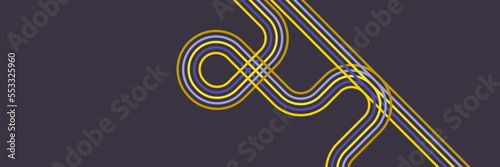Retro pattern design in abstract funky style with colorful and lines. Vector illustration.