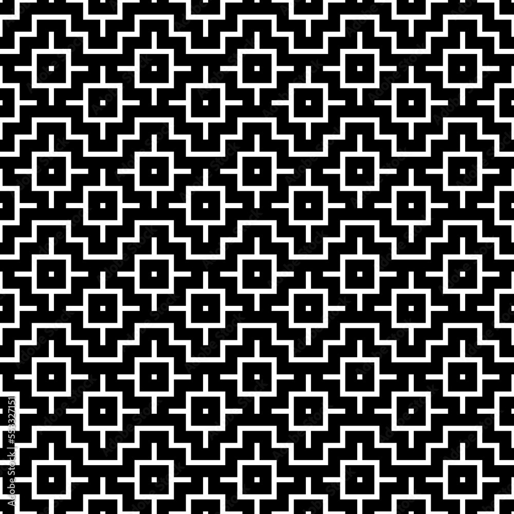 Seamless pattern with Inca crosses ornament. Ethnic embroidery background. Tribal wallpaper. Ethnical image. Tribe motif. Ancient mosaic. Digital pape. Textile print. Vector art. Seamless pattern with Inca crosses ornament. Ethnic embroidery background. Tribal wallpaper. Ethnical image. Tribe motif. Ancient mosaic. Digital pape. Textile print. Vector art.
