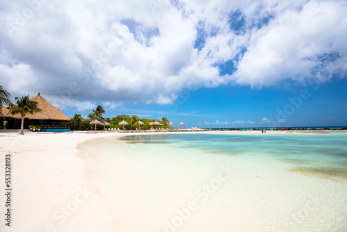 Idyllic beach at Caribbean